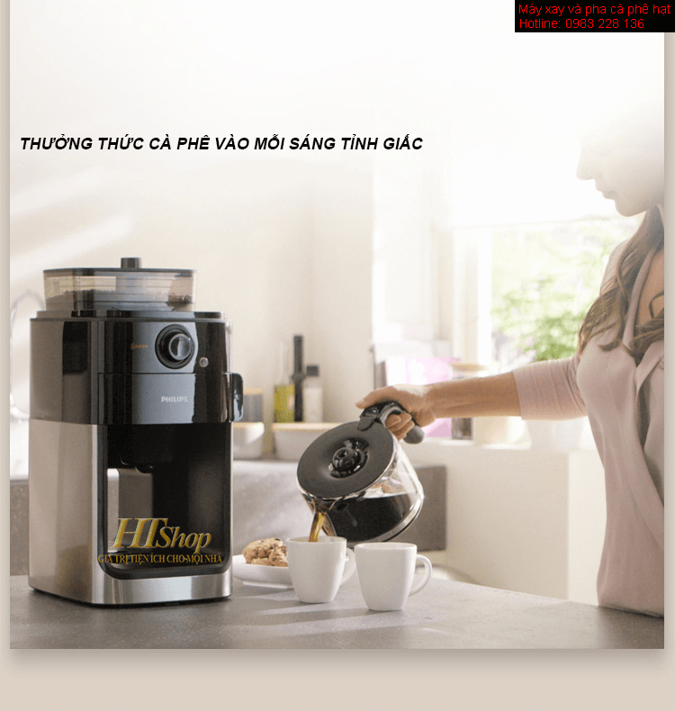 máy pha cà phê hạt philips hd7762
